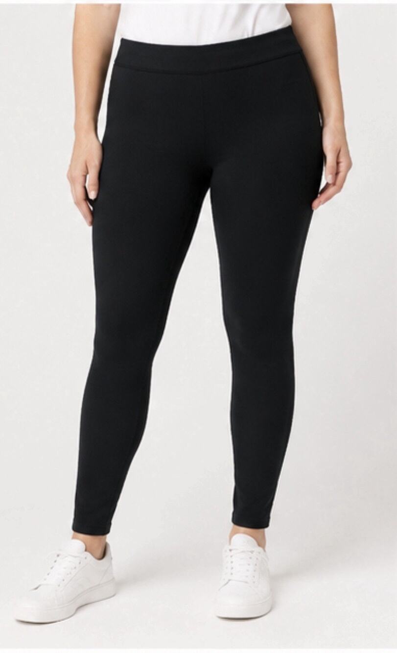 M&S Collection Womens Leggings Size 18 Black Stretch Pull On Skinny Pants